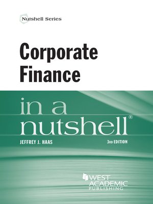 cover image of Corporate Finance in a Nutshell